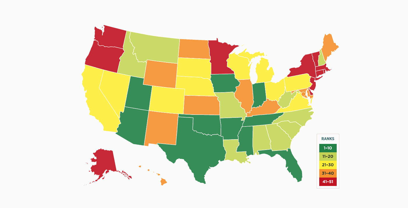 Idaho Education Report Card from the Heritage Foundation